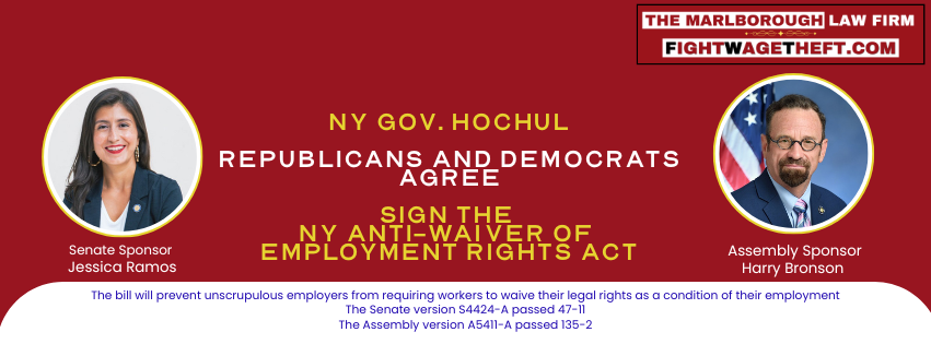 Anti-Waiver of Employment Rights Act
