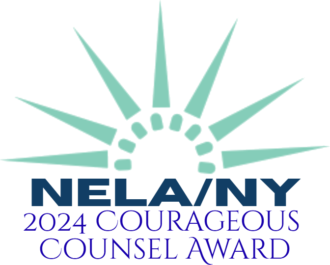 2024 Recipient of the National Employment Lawyers Association New York  Courageous Counsel Award